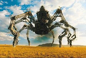 A giant spider that has Kenneth Branagh inside it